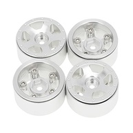 Rodas de Alumínio SCX24 1/24 Prata (4 Peças) - Upgrade de Performance Off-Road - imagem 2