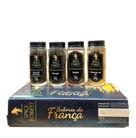 Sabores da França Kit com 4 Temperos Linha Premium: Estragão, mostarda em Pó, Tomilho e Ervas de Provence - Frasco de Vidro Spice Forest - imagem 2