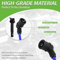 Conjunto de 4 peças de fios de vela de ignição 90919-22400 RC-TE58 8916 e 4 velas de ignição irídio conjunto compatível com Toyota Camry Solara RAV4 - L4 2.0 2.2 - imagem 5