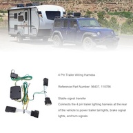 Kit Fiação Engate 4 Pinos Cryfokt para Jeep Wrangler JL/JT (2018-2025) - Conexão Rápida Plug & Play - imagem 4