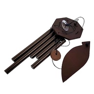 Sino dos Ventos Mensageiro em Alumínio - 5 Tubos, 40 cm - Som Relaxante e Decoração Elegante - imagem 5