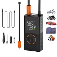 Bomba de Ar Portátil Digital 130 PSI: Compressor 4000mAh com USB-C, Lanterna LED e Powerbank - imagem 1