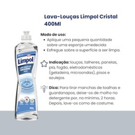 Detergente Concentrado Gel Cristal Limpol Bombril 400G - Limpeza Eficiente e Rendimento Total - imagem 5