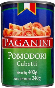 Pomodori Pelati Paganini Cubos 400g - imagem 1
