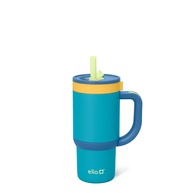 Copo Infantil Ello Oasis 400ml com Canudo Retrátil - Aço Inox, 100% à Prova de Vazamento - imagem 1