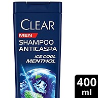 Clear Men Ice Cool: Kit 4 Shampoo Anticaspa 400ml - imagem 2