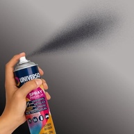 Tinta Spray 400ml Cinza Grafite Uso Geral em Aço Ferro Couro Gesso Cerâmica | Universo | Kit 05 un - imagem 3