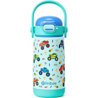 Garrafa Térmica Infantil Fimibuke 400ml - Canudo e Alça, Isolada, à Prova de Vazamento - imagem 1
