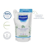 400ml-vegano-para-mustela-suave-refil-a-sabonete-liquido-gel-lavante-a