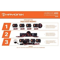 Kit Som Ambiente Hayonik Ambience 4000 Preto 400W RMS: Potência e Versatilidade para Seu Espaço - imagem 4
