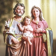 Imagem da Sagrada Família em Resina 40cm - Decoração Religiosa Importada - imagem 4