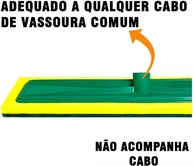 Rodo Esponja Lava Azulejo Profissional 40CM Plus - Fibra Abrasiva para Limpeza Pesada com Rosca Universal - imagem 3