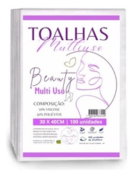 Toalha Descartável Multiuso 30cm x 40cm - Pacote com 100 Unidades - Alta Absorção para Casa, Clínicas, Salões e Lavabos - imagem 2