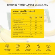 Hart's Natural Barra de Proteína Vegana Move Banana 40g, 100% Natural, Banana Desidratada, Tâmaras, Castanhas e Chocolate 70%, 8g de Proteína, Sem Glúten (12 unidades) - imagem 3