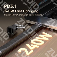 Cabo USB-C 40Gbps: Power Delivery 240W e 8K@60Hz - imagem 2