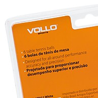 Bola de Tênis de Mesa Vollo 2 Estrelas – 6 Bolas Brancas 40mm - imagem 2