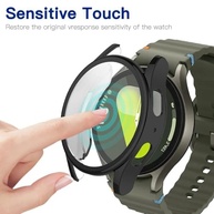 Capa Bumper Protetora Preta com Película para Galaxy Watch 7 40mm: Segurança e Estilo! - imagem 5