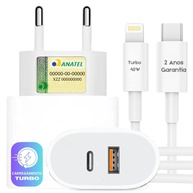 Carregador Turbo iPhone 40W Dupla Porta + Cabo USB - Carregamento Rápido para iPhone 7 ao 14 Pro Max e iPad - Homologado Steel Hook - imagem 1