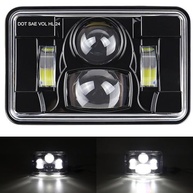 Faróis LED 4x6" Quadrados 12V 40W: Iluminação Potente e Segura para Peterbilt - imagem 4