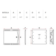 Quadro de Distribuição Tigre para Sistema VDI Embutir 40x40 - Organização e Segurança na Sua Instalação - imagem 3