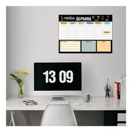 Quadro de Planejamento Semanal com Imãs 40x60cm - Organize Sua Rotina com Estilo - imagem 3
