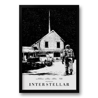 Quadro com Moldura Filme Interestelar 40x60cm - Design Premium em Madeira Ecológica - imagem 1