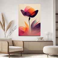 Quadro Decorativo Abstrato 40x60cm - Impressão em Tecido com Design Moderno para Sala, Quarto ou Hall - imagem 1