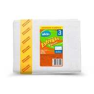 Pano de Chão Esfregão Alvejado 40x67 cm - 3 Unidades | Alklin Maciez e Resistência para Limpeza Eficiente - imagem 2