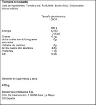 Tomate Extra Picado Cidacos 410g - imagem 3