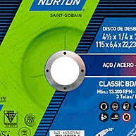 Desbaste Impecável: Disco Norton BDA600 4.1/2" - imagem 2