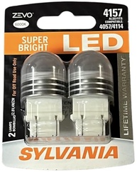 SYLVANIA ZEVO 4157 LED: Iluminação Branca Super Brilhante para DRL e Ré (Pacote com 2) - imagem 2