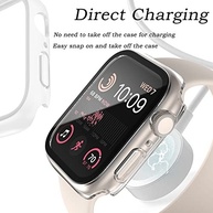 Capa Protetora Premium para Apple Watch Series 9/8/7 (41mm/45mm) com Vidro Temperado Fosco - Proteção Total e Estilo Elegante - imagem 5