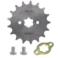 Roda Dentada Dianteira 428 17T 17mm para Motos 50cc-160cc | TaoTao, Roketa, Lifan e Mais - imagem 2