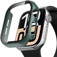 Capa Protetora Premium para Apple Watch Series 10 (42mm) - PC Fosco com Vidro Temperado Integrado (Verde Escuro) - imagem 1