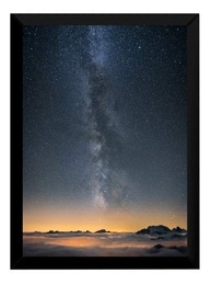 Quadro Decorativo Bom Gosto Universo Estrelas 42x29cm - Inspire Seu Espaço com Estilo Cósmico - imagem 1