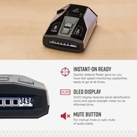 Detector de Radar Cobra RAD 450: Alcance Extendido, Alertas Inteligentes e Tela OLED - imagem 5