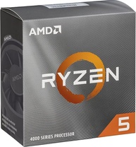 AMD Ryzen 5 4500 6 núcleos, processador de desktop desbloqueado de 12 fios com refrigerador Wraith Stealth, Cerâmica cinza - imagem 1
