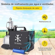 Compressor de Ar PCP TUXING 4500Psi: Potência e Segurança para Paintball, Mergulho e Mais (220V) - imagem 5