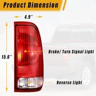 Lanterna Traseira Ford F-150/F-250/F-350/F-450/F-550 Super Duty 1997-2007 - Qualidade e Segurança - imagem 3