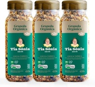 Kit 3 Granola Orgânica Vegana Artesanal 450g cada Tia Sônia - imagem 1