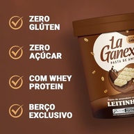 LA GANEXA Pasta De Amendoim Sabor Leitinho Black 0 450G - imagem 3