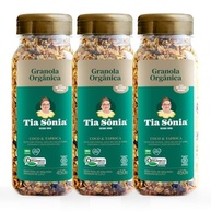 Kit 3 Granola Orgânica Vegana Artesanal 450g cada Tia Sônia - imagem 2