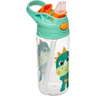 Garrafinha Tritan Buba Zoo Dino - 450ml com Canudo Silicone Seguro e Livre de BPA - imagem 4