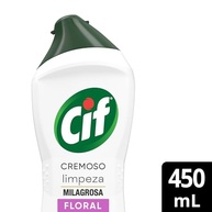 Cif Cremoso Multiuso Floral Rosas e Jasmim 450ml - Limpeza Milagrosa Versátil - imagem 3