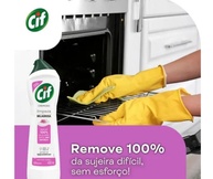 Kit 3 Cif Cremoso Laranja, Floral e Limão 450ml - Limpeza Potente e Perfumada - imagem 3