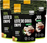 Kit 3 Leite de Coco em Pó 100% Puro Vegano Sem Lactose 454g - imagem 1