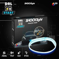 Fita de LED Dual Color DRL Shocklight 45cm: Ilumine seu Farol com Estilo e Segurança - imagem 3