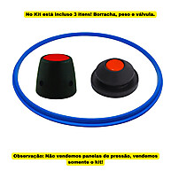 Kit Borracha, Peso e Válvula para Panela de Pressão Clock 3 a 4,5L - imagem 1