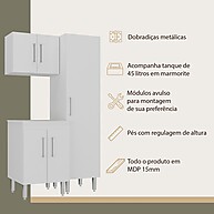 Lavanderia Completa: Armários + Tanque 45L - imagem 2