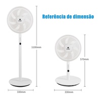 Ventilador de Coluna YG02R 45W 220V com Controle Remoto e Oscilação Silenciosa - imagem 2